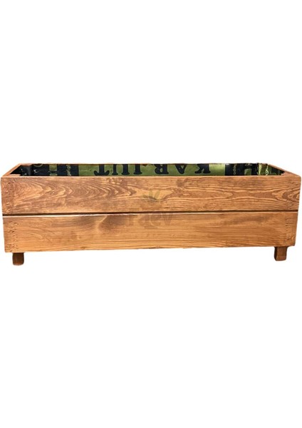 Elite Dış Mekan Ahşap Saksı Hazır Kurulu 95CM x 26CM Yükseklik 30CM 1 Adet
