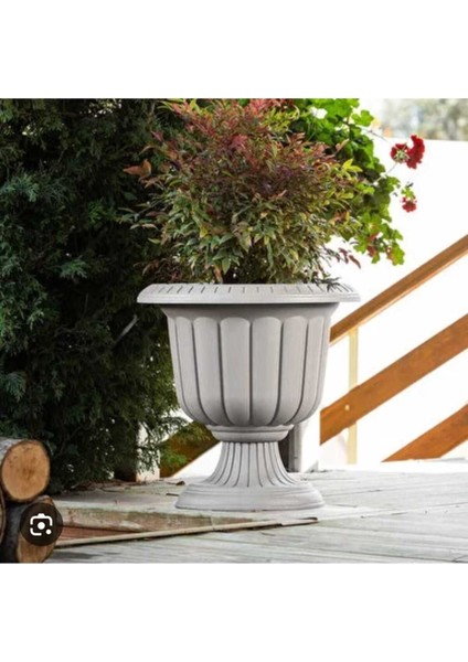 Elite Nergis Saksı Dekoratif Kırık Beyaz 6 Litre 1 Adet