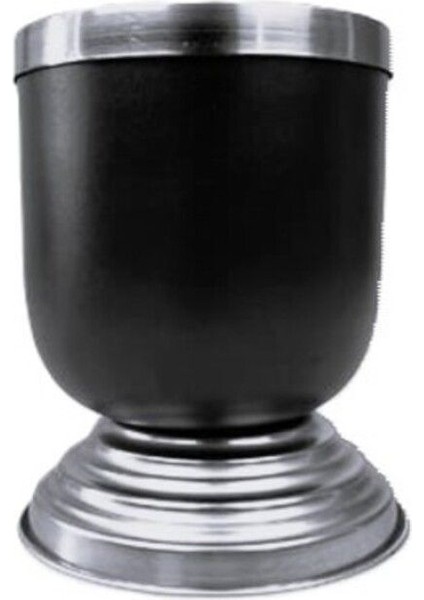 Elite 20X15 Gümüş Kemerli Darbuka Siyah Saksı 1 Adet