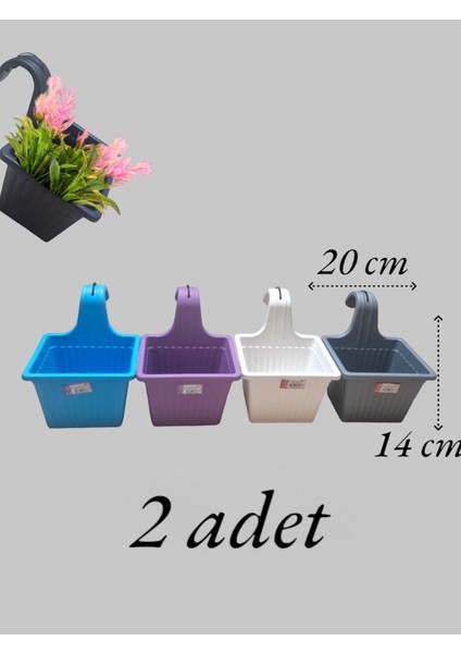 Elite Saksı Tek Askılı Renkli 2 Adet 1 Adet fiyatları