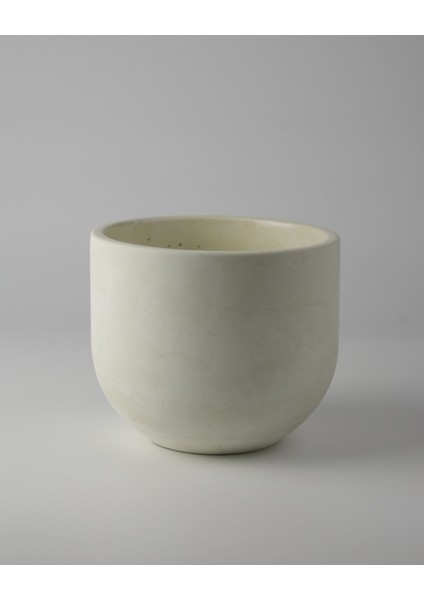 Elite Dekoratif Beton Saksı - Orta Boy Yuvalak - 15X14CM 2l 1 Adet