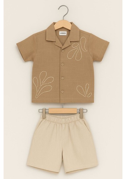 Erkek Kaktüs Desenli Şortlu Takım fırsatları