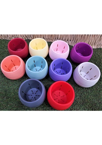 Elite Kaktüs Saksısı 0,55 Lt 4 Adet Yeşil Elvan Saksı Sukulent Saksı Renkli Saksı Plastik Saksı 1 Adet modelleri