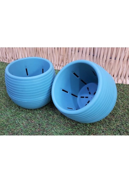 Elite Kaktüs Saksısı 1,3 Lt 3 Adet Yeşil Elvan Saksı Sukulent Saksı Renkli Saksı Plastik Saksı Mini Saksı 1 Adet