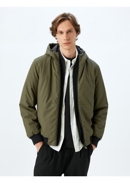 Yeni Sezon Mevsimlik Ceket Slim Fit Fermuarlı