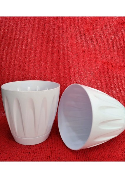 Elite Papatya Saksı 1,5 Litre 1 Adet Beyaz Çiçek Saksısı Bahçe Saksı Renkli Çiçek Saksısı 1 Adet fiyatları