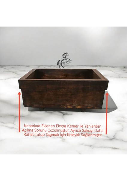 Elite Ayaklı Ahşap Saksı, Büyük Saksı, Iç ve Dış Mekan Uyumlu, Ahşap Kutu Büyük Boy, Ekstra Derin 1 Adet modelleri