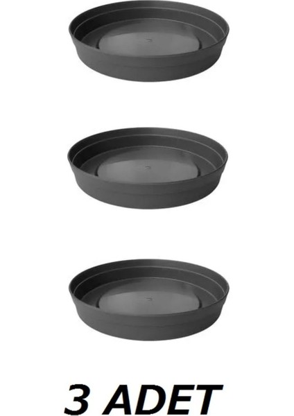 Elite Fulya 20 Saksı Altlığı Saksı Tabağı 17 cm Çap 3 Adet 1 Adet