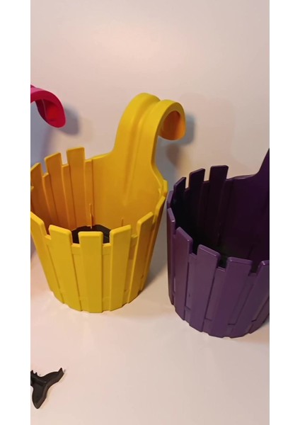 Elite Akasya Balkon Saksı Tekli Kolay Askı 30 Pembe 1,5 Lt Denge Aparatlı 1 Adet fiyatları