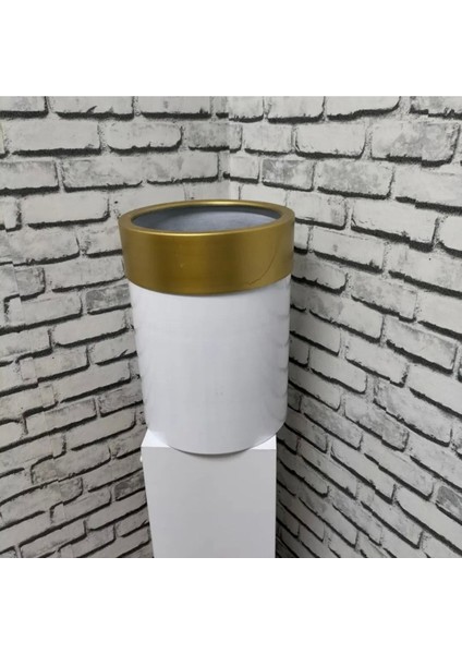 Elite Beyaz Darbuka Saksı 40×30 1 Adet