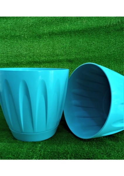 Elite Papatya Saksı 6 Litre 1 Adet Turkuaz Renk Bahçe Saksı Renkli Çiçek Saksısı Yuvarlak Çiçek Saksısı 1 Adet fiyatları