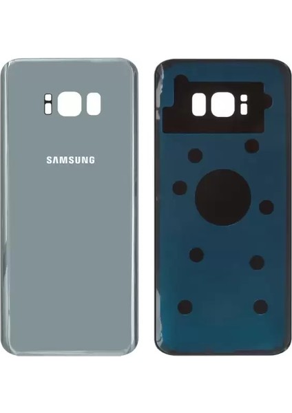 Samsung Galaxy S8 Plus SM-G955 Arka Kapak Pil Kapağı Gümüş