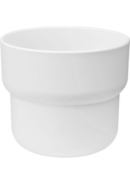 Elite Förenlıg 12 cm Dekoratif Beyaz Saksı 1 Adet
