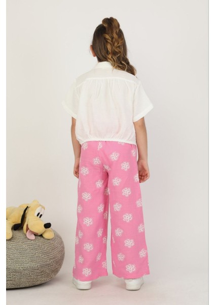 Kız Müslin Gömlek Pantolonlu Takım fırsatları