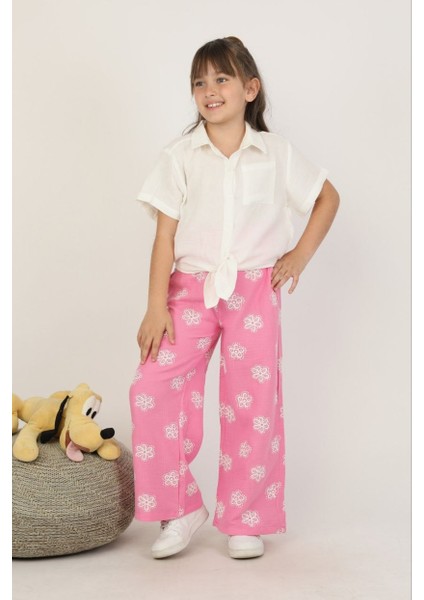 Kız Müslin Gömlek Pantolonlu Takım indirimleri