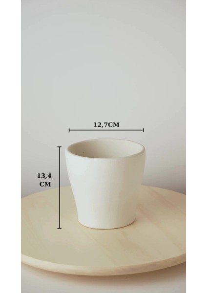 Elite Dekoratif Beton Saksı - Orkide Saksısı - Mermer Desenli - 13.4X12.7CM 2l 1 Adet