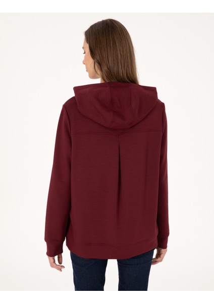 Kadın Vişne Oversize Sweatshirt 50314972-VR223 indirimleri