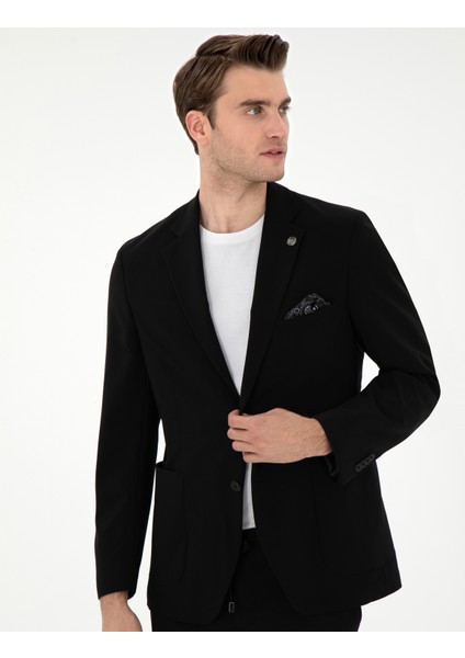 Erkek Siyah Slim Fit Ceket 50306057-VR046 modelleri