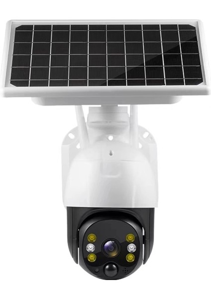Wifi Uygulamalı Gece Görüşlü Solar Güneş Enerjili Kamera Akıllı Dış Mekan Güvenlik Kamerası