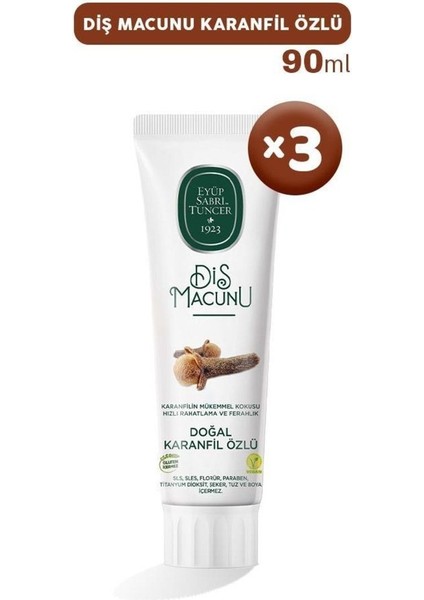 Diş Macunu Karanfil Özlü 90 ml x 3