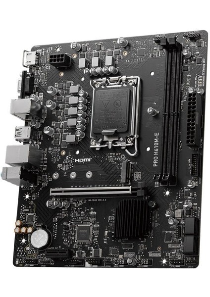 Msı Pro H610M-E Ddr5 5600MHZ(OC) HDMI VGA M.2 Matx 1700P modelleri