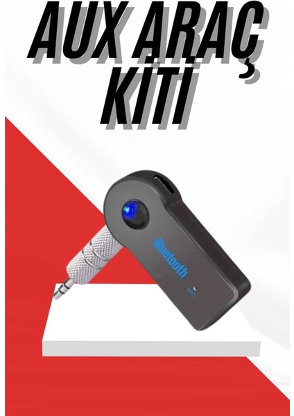 Tüm Cihazlara Uyumlu Bluetooth Aux Araç Kiti Siyah