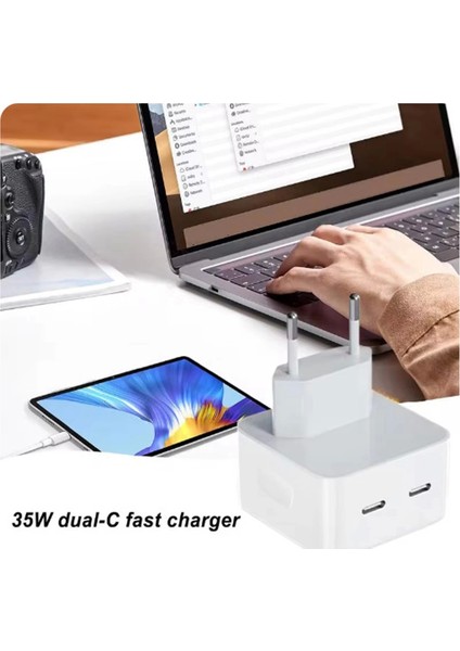 USB Portu Hızlı Şarj Aleti Taşınabilir Pd 3.0 35W Cep Telefonu Şarj Adaptörü Usb-C Port