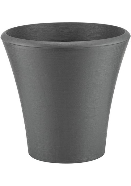 Elite Begonvil 38 cm Yuvarlak 23 Litre Beton Görünümlü Plastik Saksı Drenaj Izgaralı Çiçek Saksısı 1 Adet fiyatları