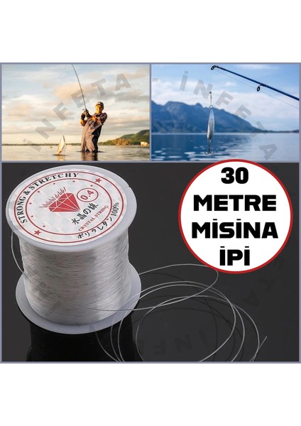 Ince Misina Ipi Şeffaf 30 Metre 0.35 mm