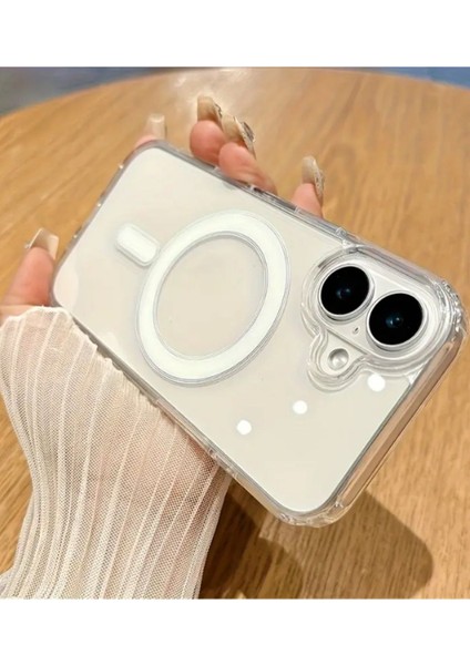 Iphone 16 Kılıf Magsafe Şeffaf Kılıf Kamera Çıkıntılı Darbeye Dayanıklı Kapak fiyatları