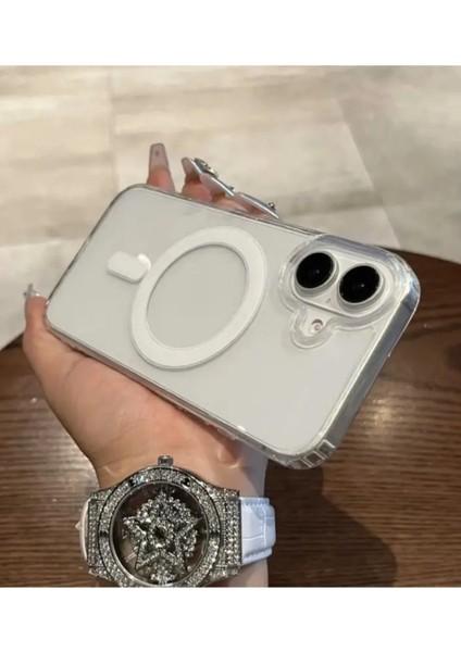Iphone 16 Kılıf Magsafe Şeffaf Kılıf Kamera Çıkıntılı Darbeye Dayanıklı Kapak fırsatları