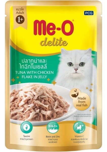 Delite Pouch Tavuklu ve Ton Balıklı Kedi Konservesi 70GR - 6 Adet fiyatları