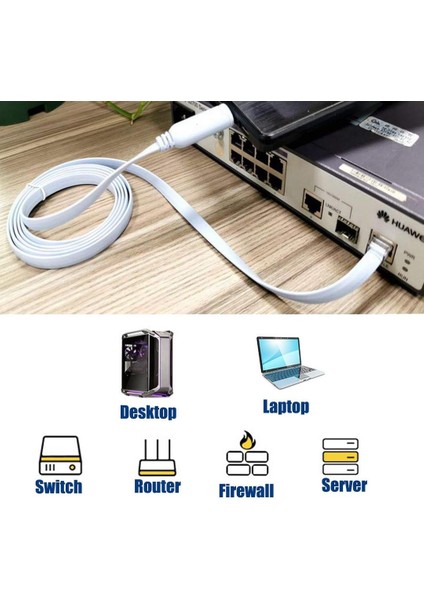 Powermaster PM-25874 USB FT232RL Chip To RJ45 Ethernet Kablo 1.5 Metre Internet Girişli USB Çıkışlı Kablo