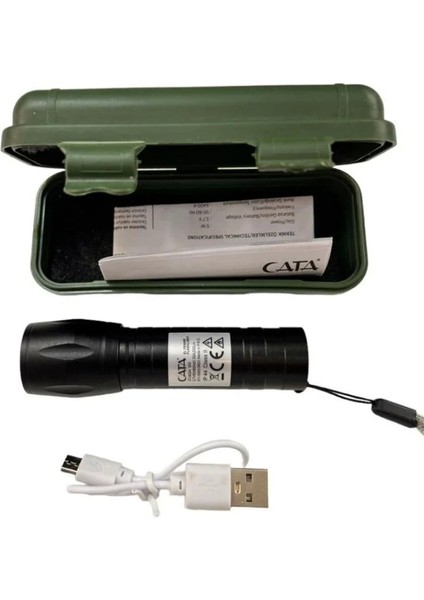 Cata Ct 8024 Police Şarjlı El Feneri