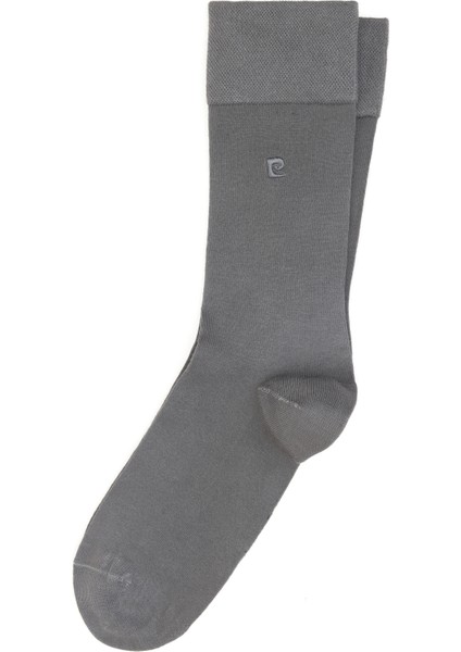 Erkek Erkek Bambu Karışımlı Gri Soket Basic Çorap 50308446-100
