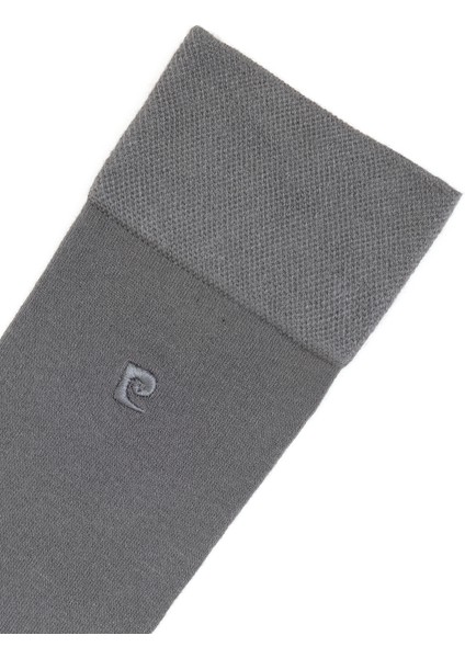 Erkek Erkek Bambu Karışımlı Gri Soket Basic Çorap 50308446-100