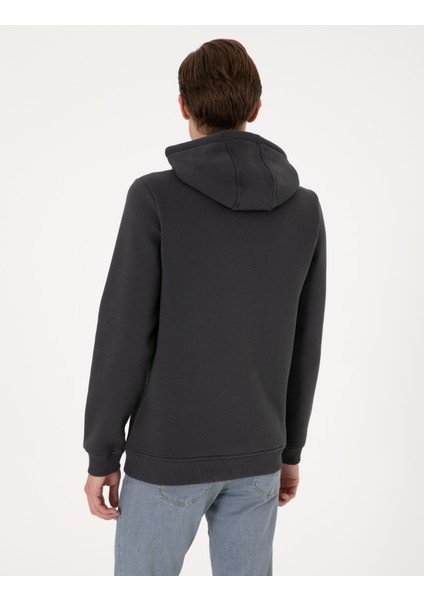 Erkek Antrasit Regular Fit Basic Sweatshirt 50314055-VR006 indirimleri