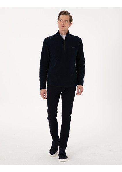 Erkek Lacivert Regular Fit Sweatshirt 50314056-VR033 fırsatları