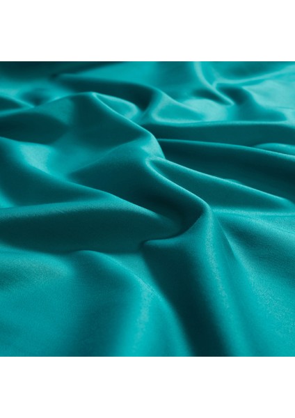 Solıd 300 Tc Çift Kişilik Pamuk Saten %100 Pamuk Saten Nevresim Seti 200X220 cm Koyu Yeşil