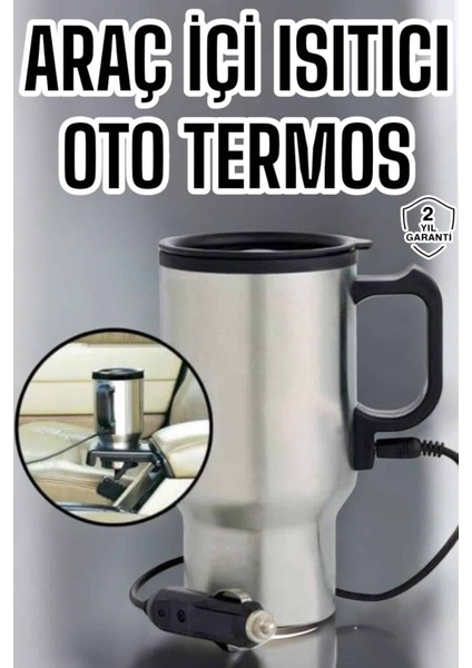 ☕ Araç Içi Çelik Su Isıtıcı Termos Bardak | Çakmak Girişli, Isıtıcılı, 2 Yıl Garantili indirimleri
