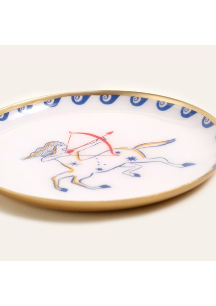 Agra Metal Dekoratif Tepsi 10X10 cm Mavi - Beyaz fırsatları