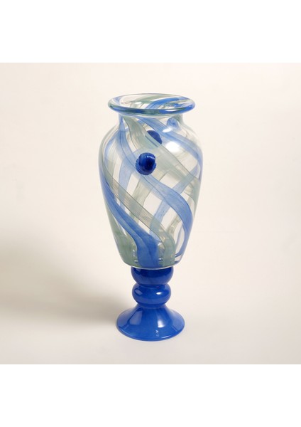 Baıta Cam Vazo 27X20X46 cm Mavi modelleri