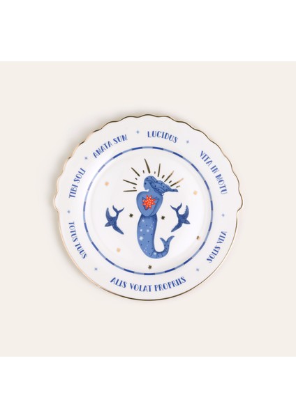 Luohu Porselen Pasta Tabağı 20X20X2 cm Beyaz