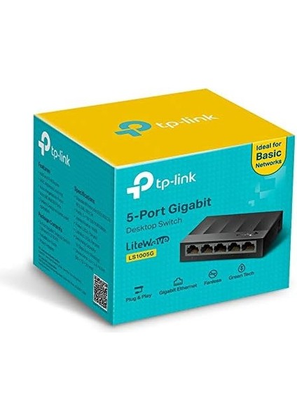 LS1005G, 5-Port 10/100/1000 Mbps Gigabit Ethernet Switch