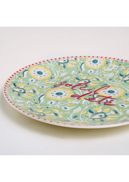 Luohu Porselen Pasta Tabağı 20X20X2 cm Renkli fırsatları