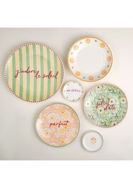 Luohu Porselen Pasta Tabağı 20X20X2 cm Renkli indirimleri