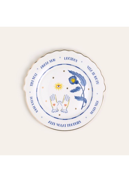 Luohu Porselen Pasta Tabağı 20X20X2 cm Beyaz