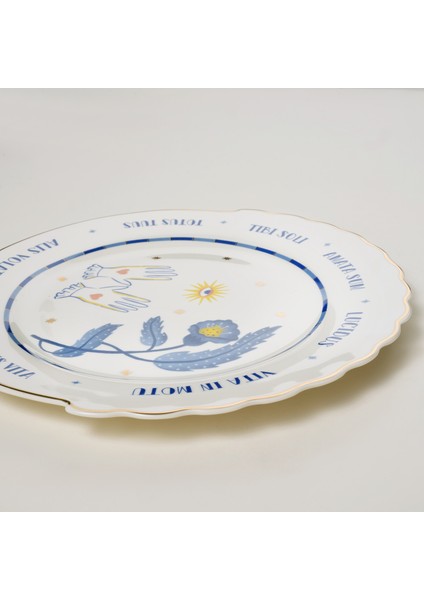 Luohu Porselen Pasta Tabağı 20X20X2 cm Beyaz fırsatları