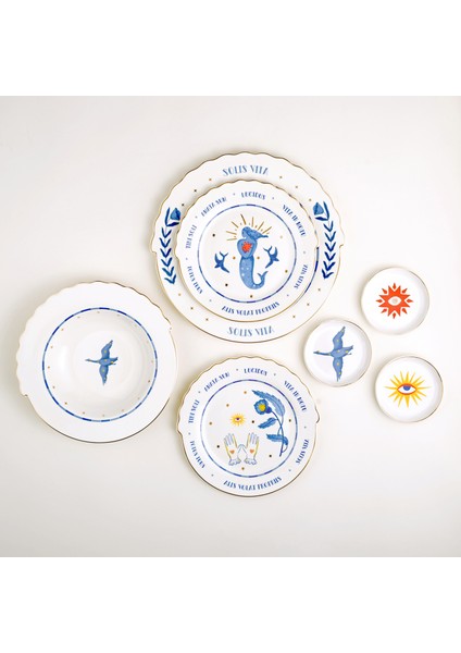 Luohu Porselen Pasta Tabağı 20X20X2 cm Beyaz indirimleri