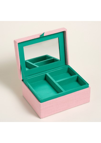 Rajpath Pamuk Dekoratif Kutu 19X14X8 cm Pembe modelleri
